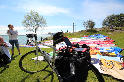 solcelle og gorilla på sykkel i Stavanger